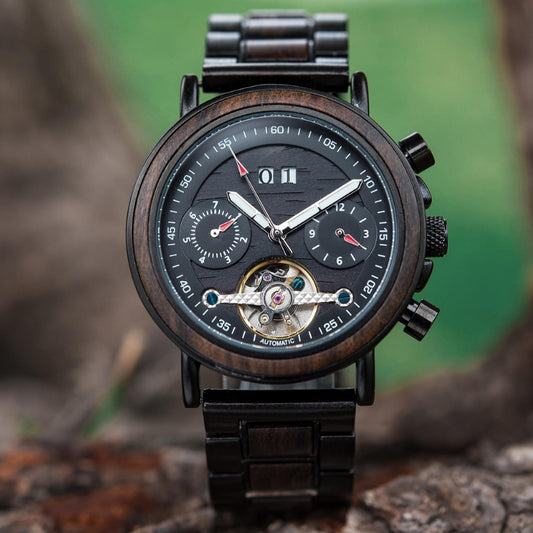 The Aviator Men's Wood Watch