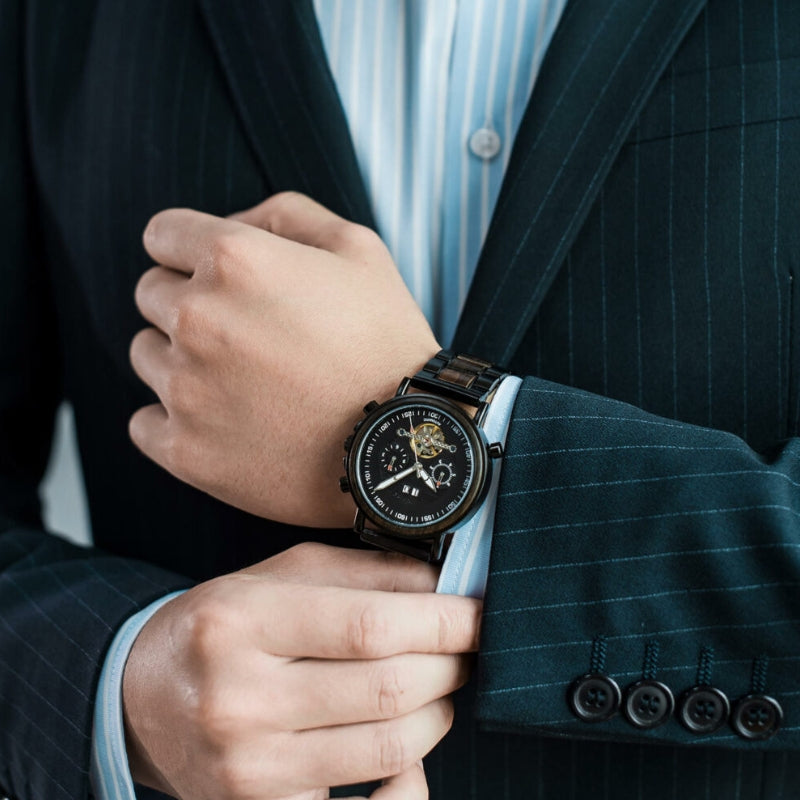 The Aviator Men's Wood Watch