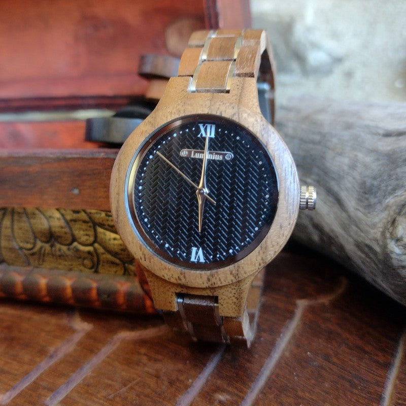 Wooden Watches for Women - Zebra wood
