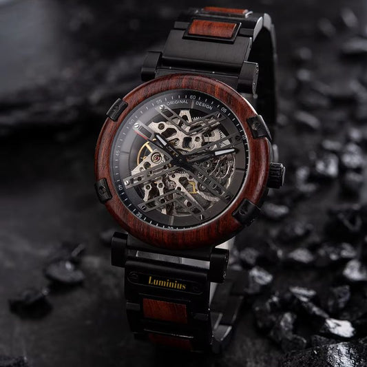 The La Rosa Men's Wood Watch