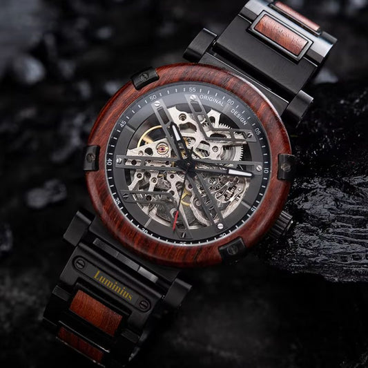 The La Rosa Men's Wood Watch