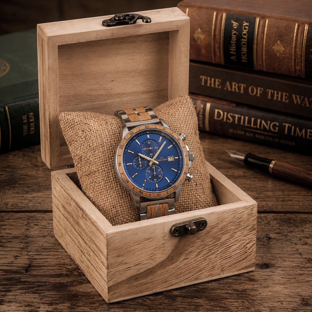 Blue Oak Men's Wood Watch