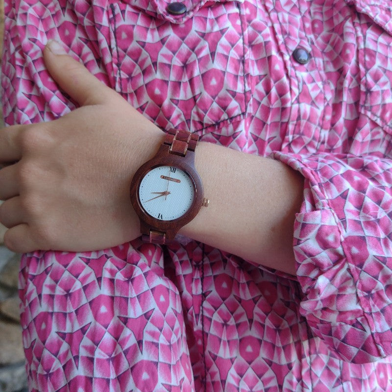The Sunset Women's Wood Watch