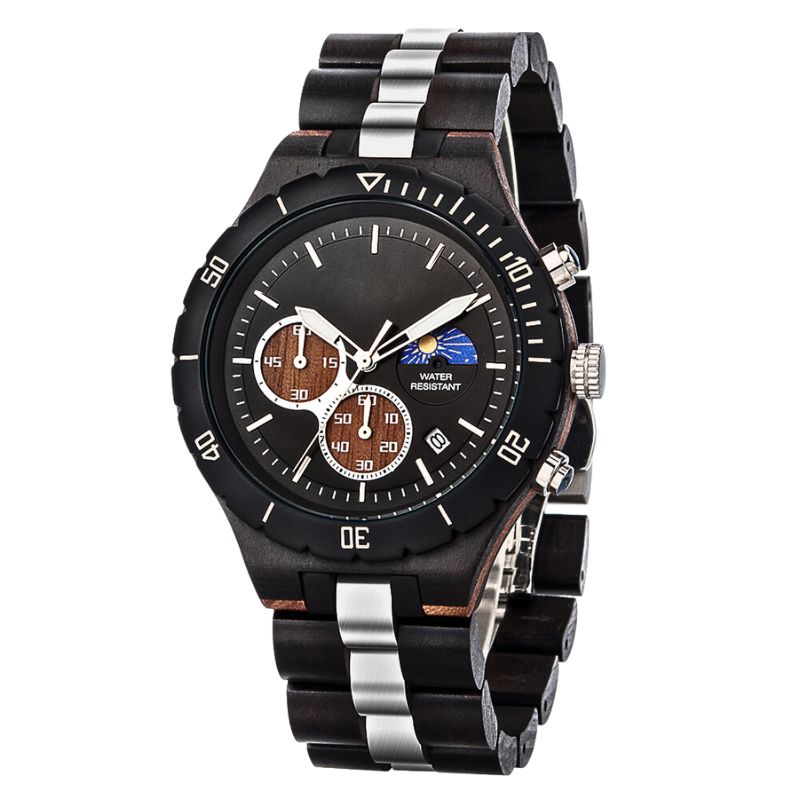 The Hunter Men's Wood Watch