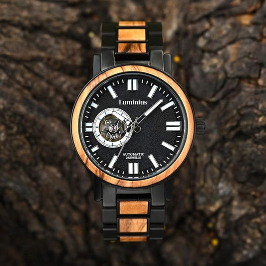The Obsidian Men's Wooden Watch