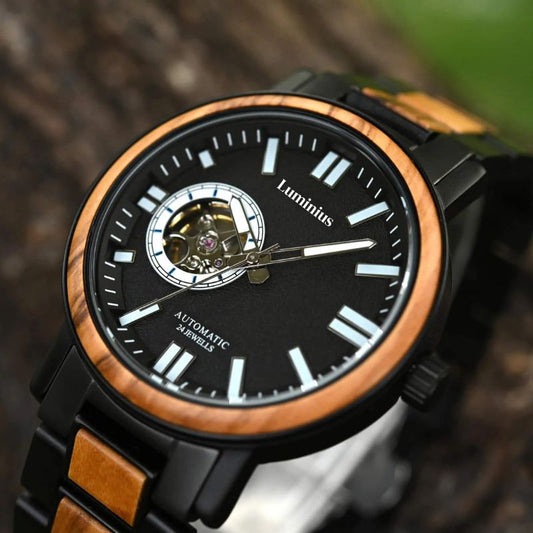 The Obsidian Men's Wooden Watch