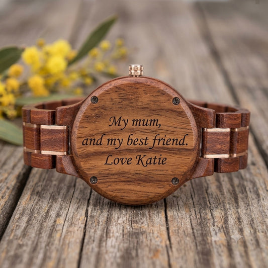 The Sunset Women's Wood Watch
