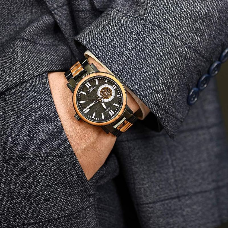 The Obsidian Men's Wooden Watch
