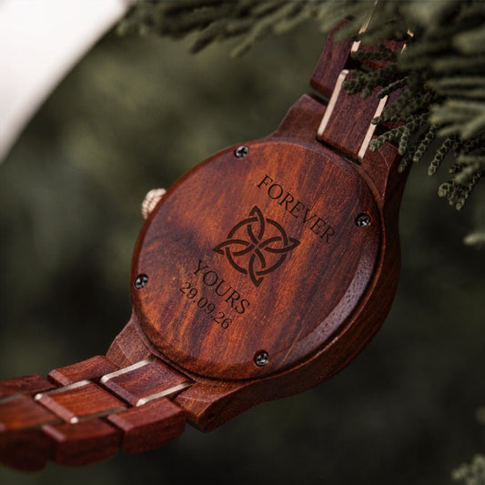 The Sunset Women's Wood Watch