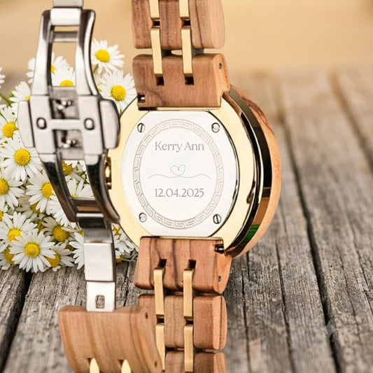 The Daisy Women's Wood Watch