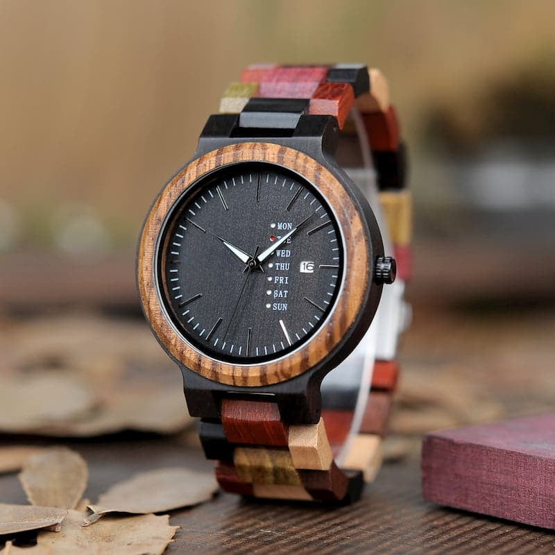 The Saddler Women's Wood Watch