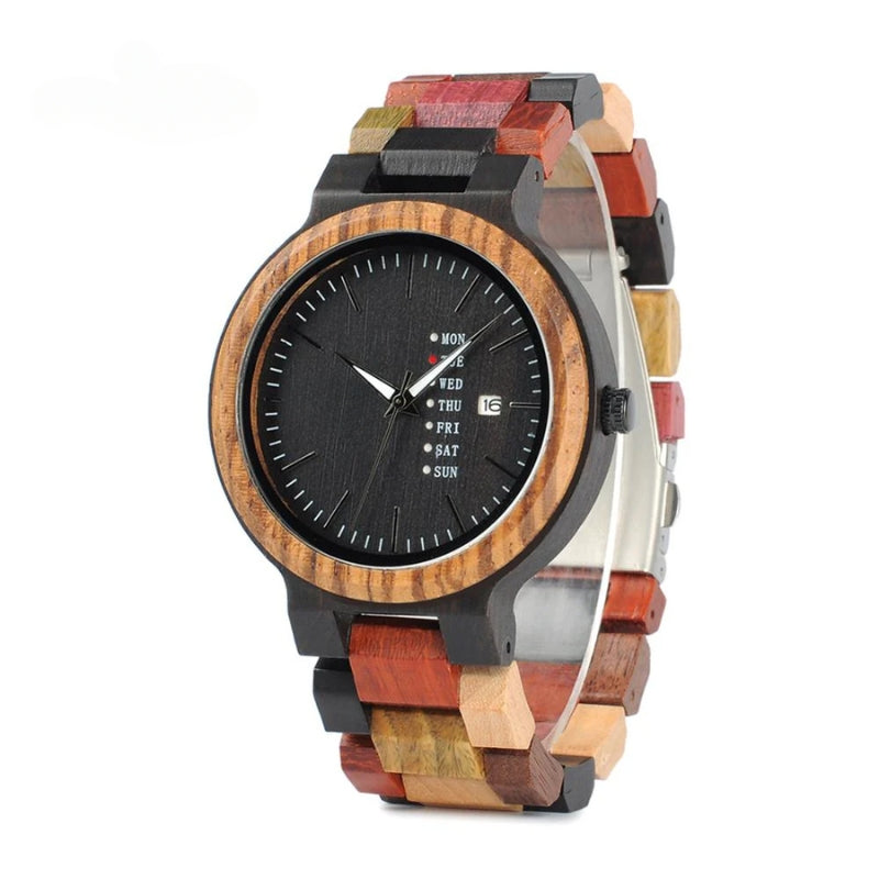 The Saddler Women's Wood Watch