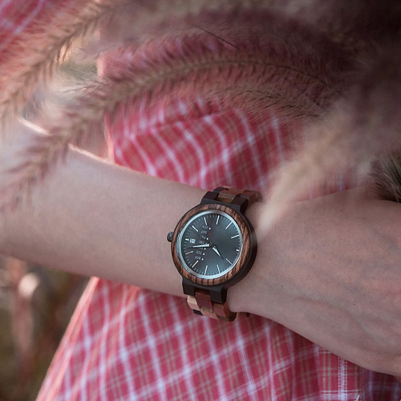 The Saddler Women's Wood Watch