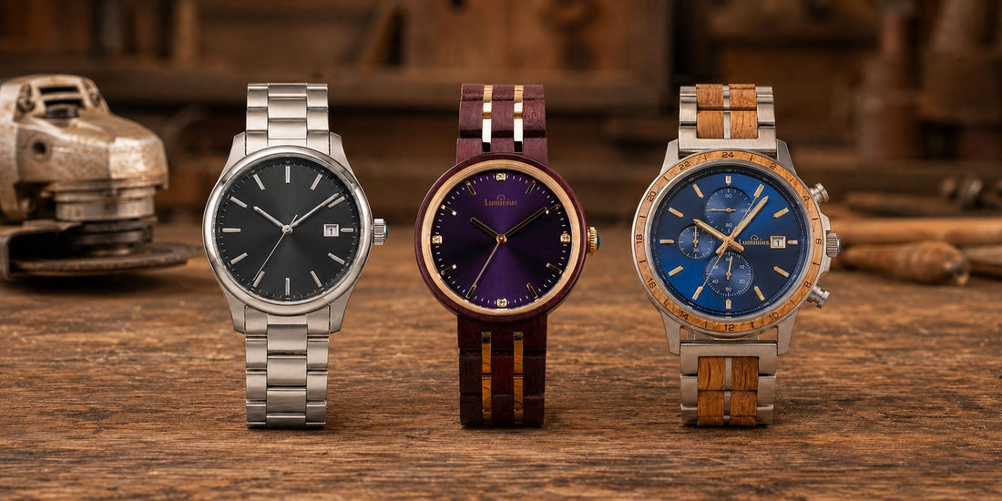 ween wood watches and Steel Watches on scratch resistance