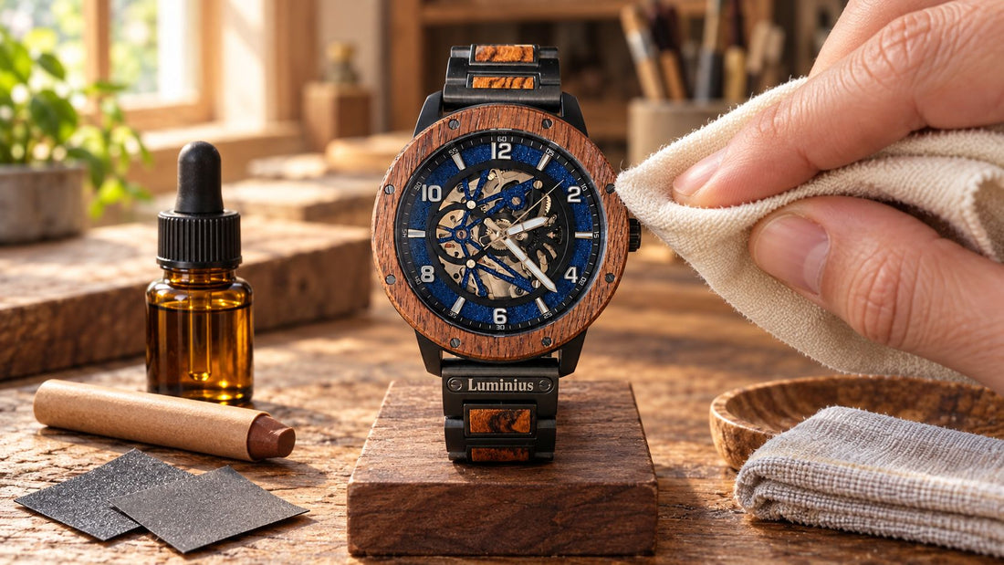 How to manage scuffs dents and scratches on your wooden watch