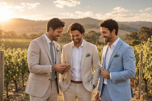 Australian groomsman summer styling ideas