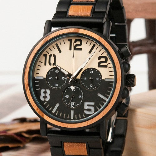 Men and Women Quartz Wooden Watches