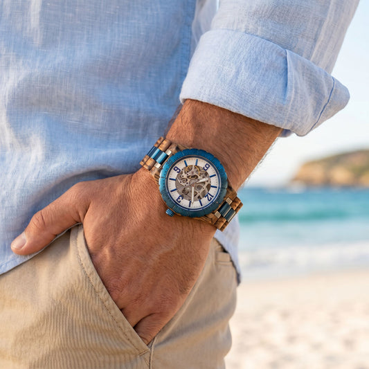 The Mariner Men's Wood Watch