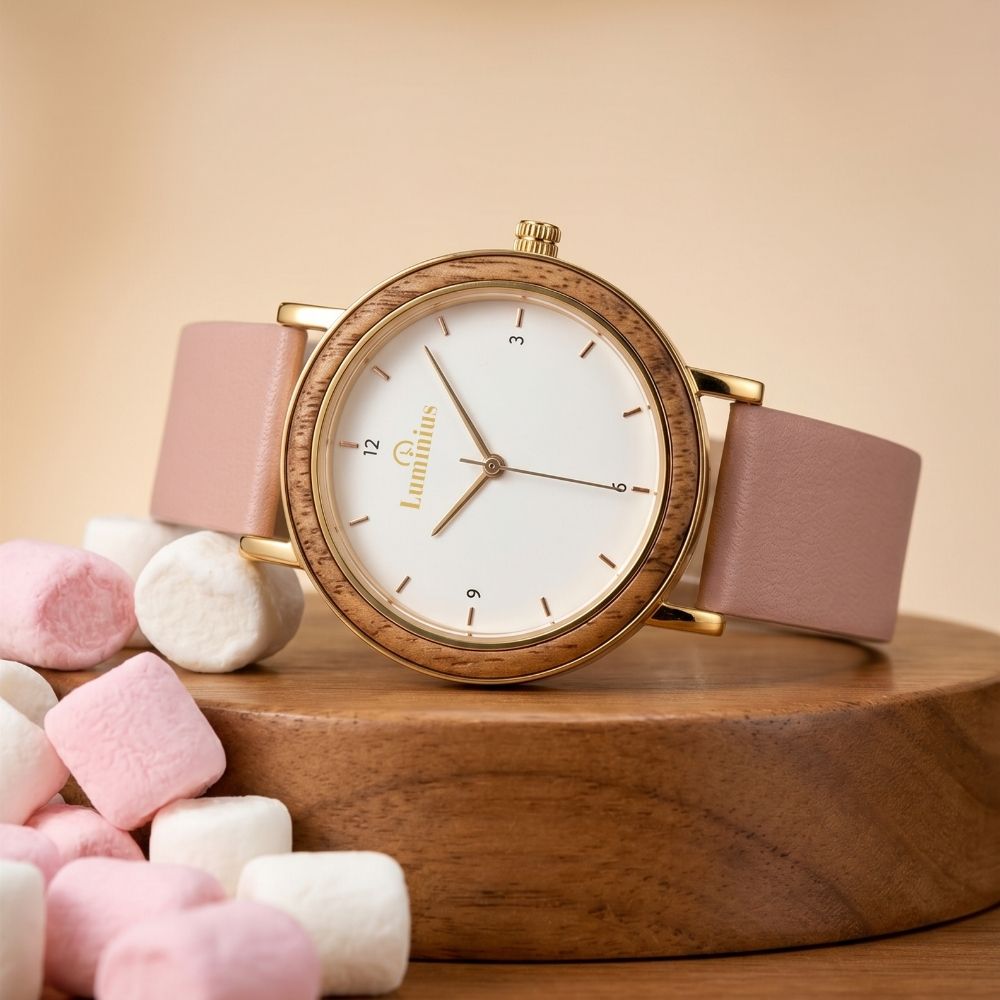 The Marshmallow Women's Wood Watch