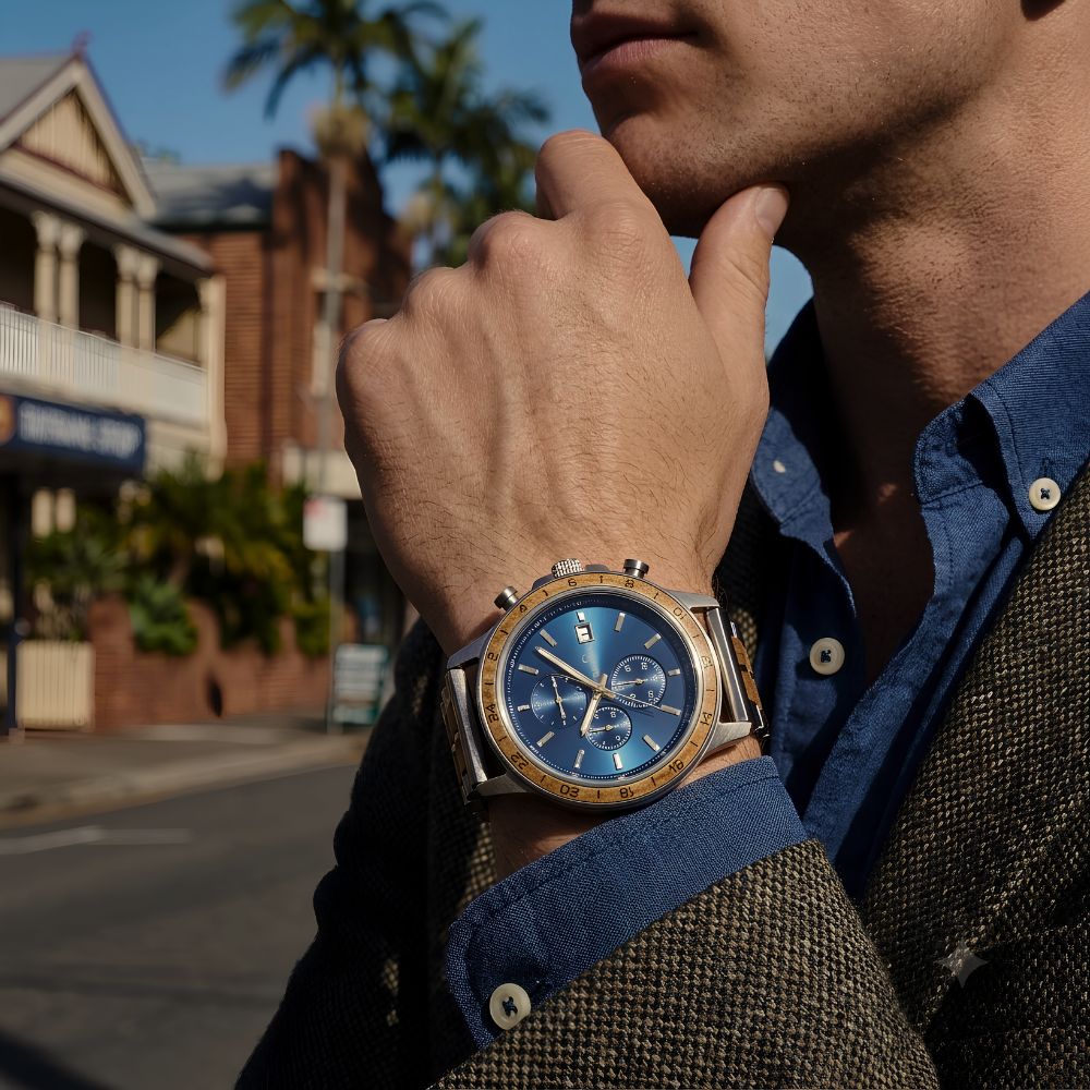 Blue Oak Men's Wood Watch