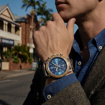 Blue Oak Men's Wood Watch