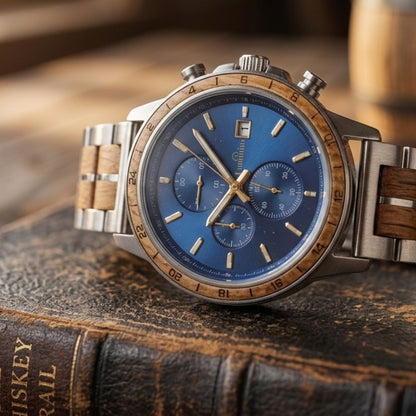 Blue Oak Men's Wood Watch