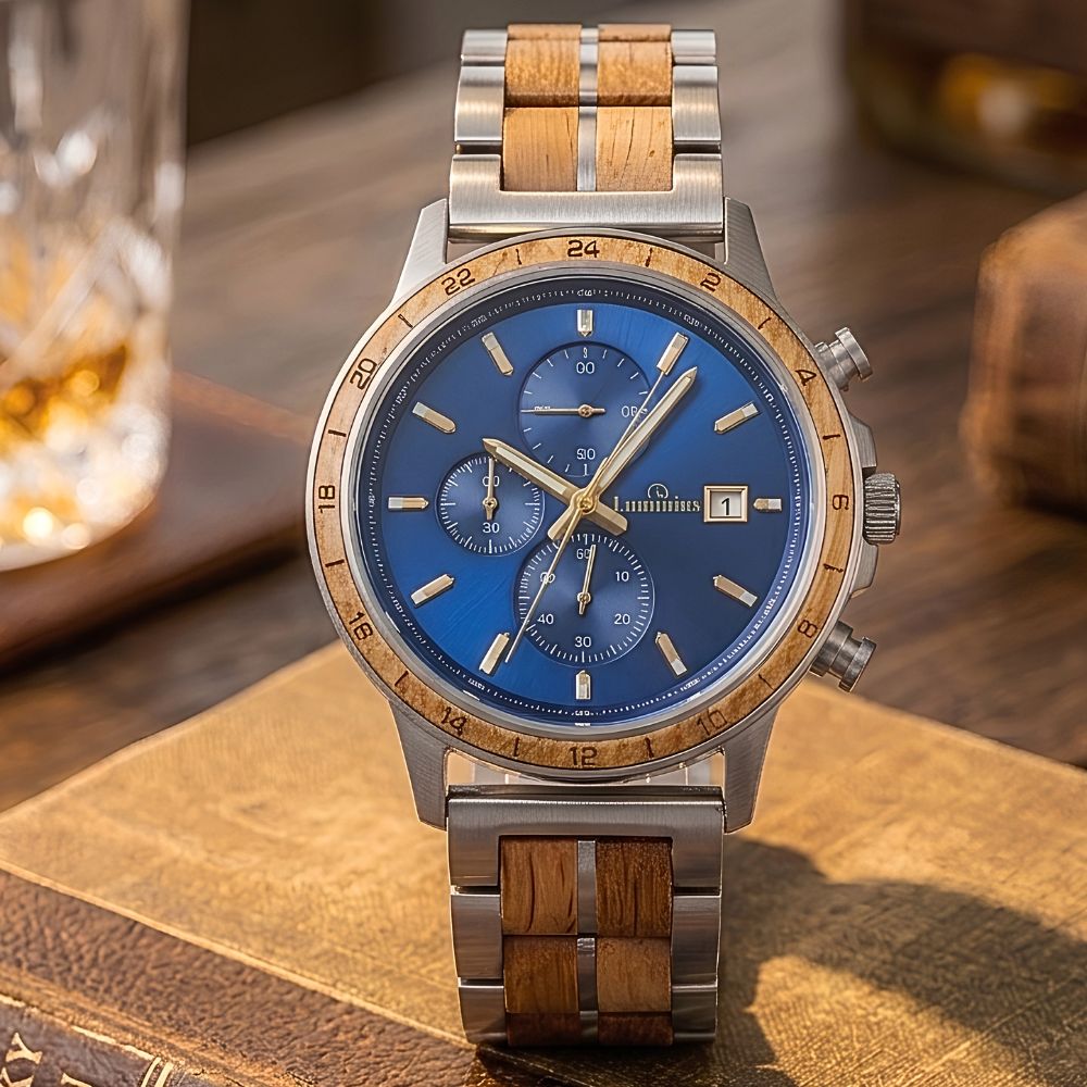 Blue Oak Men's Wood Watch
