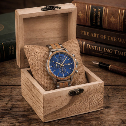 Blue Oak Men's Wood Watch