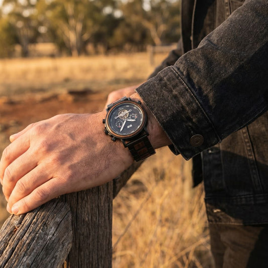 The Aviator Men's Wood Watch