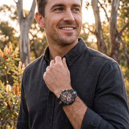 The Hunter Men's Wood Watch