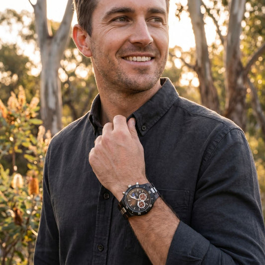 The Hunter Men's Wood Watch