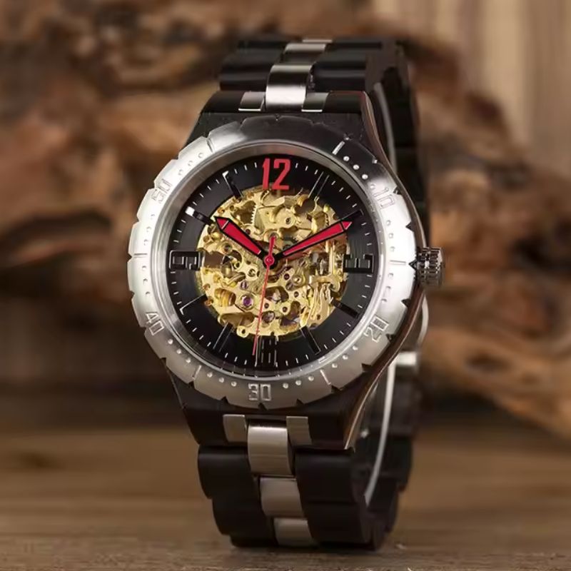 The Blacksmith - Men's Wood Watch