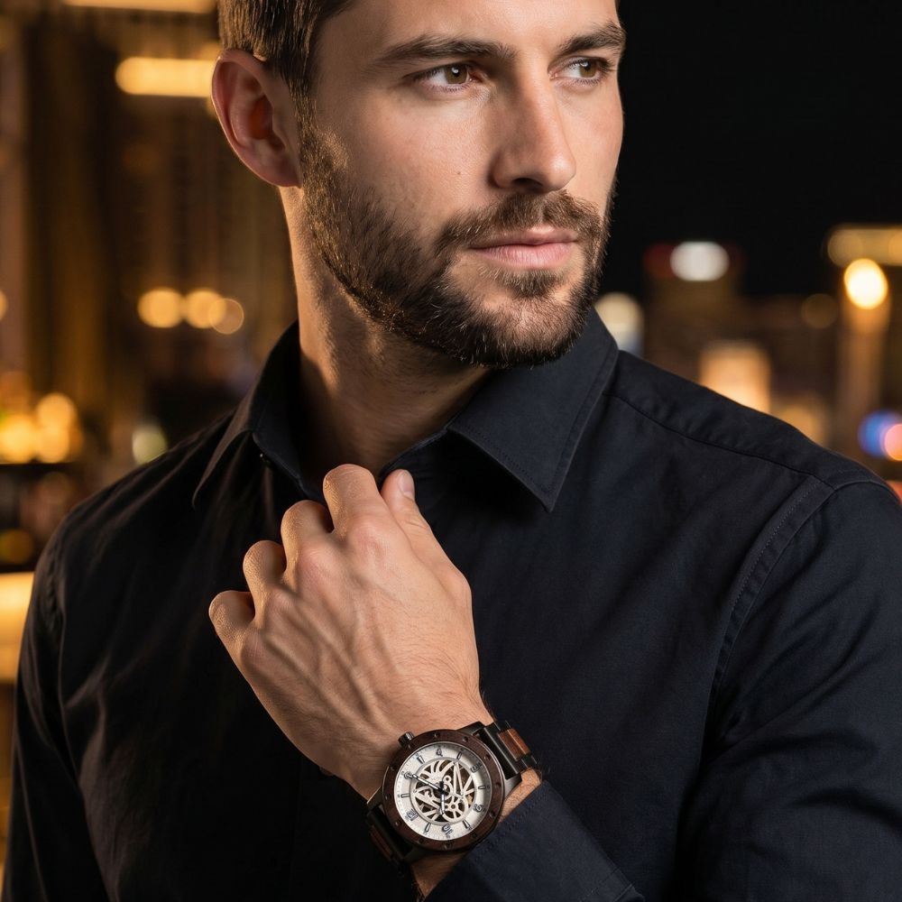 The Cathedral Men's Wooden Watch