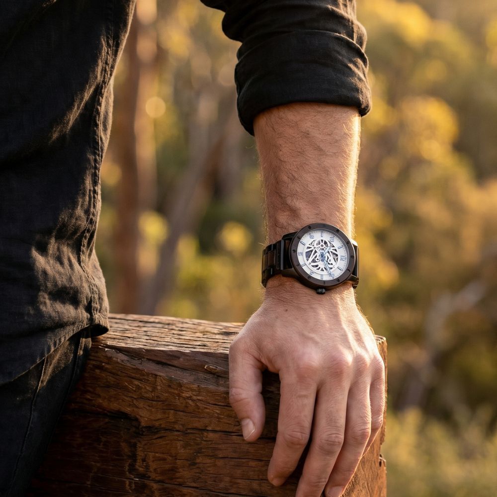 The Cathedral Men's Wooden Watch