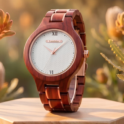 The Sunset Women's Wood Watch