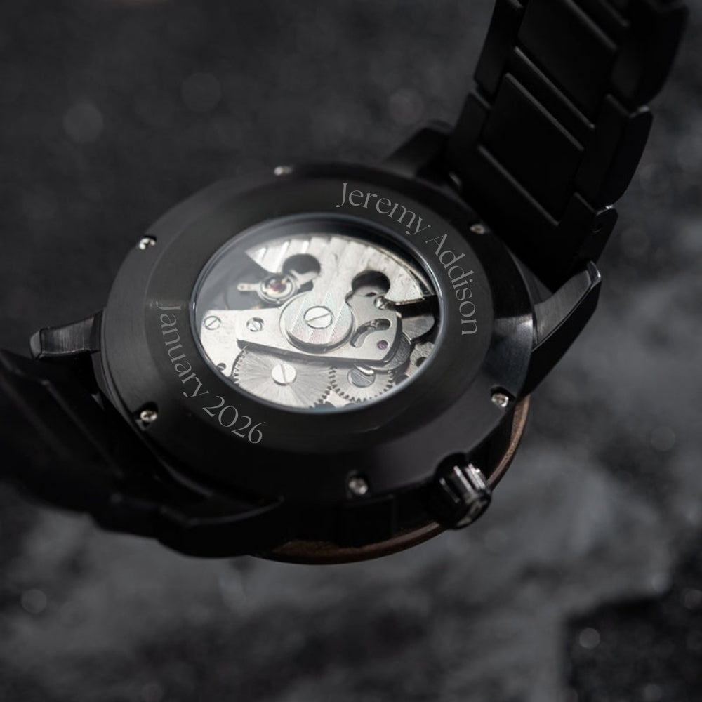 wood watch engraving