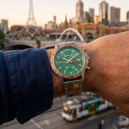 The Emerald Oak Men's Wood Watch