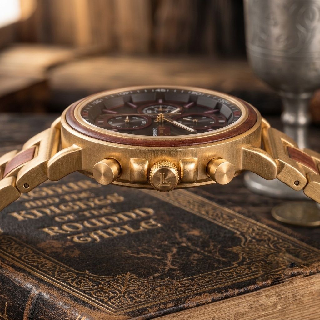The Camelot Men's Wood Watch