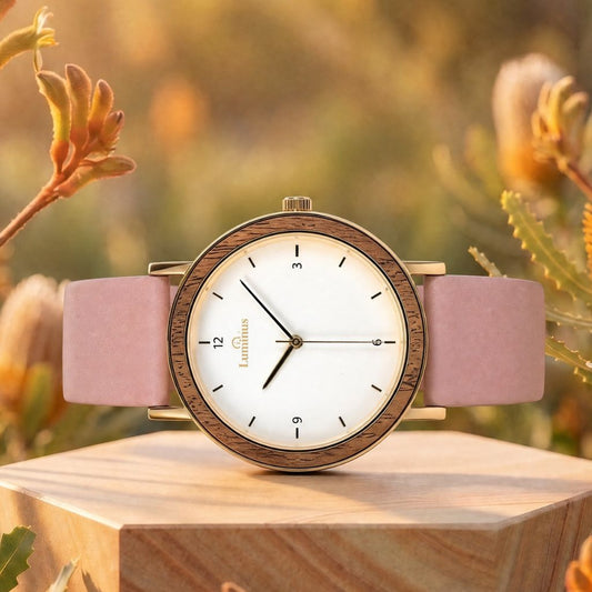The Marshmallow Women's Wood Watch