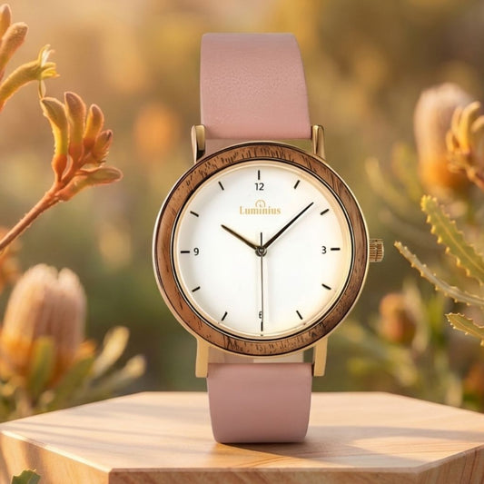 The Marshmallow Women's Wood Watch