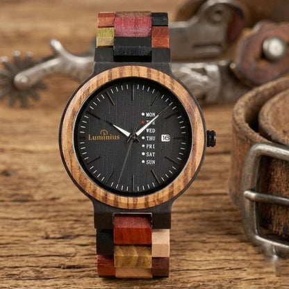 The Saddler Women's Wood Watch