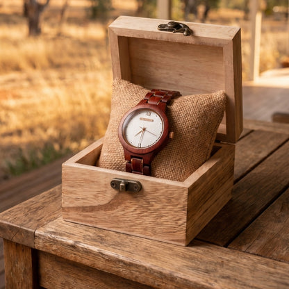 The Sunset Women's Wood Watch