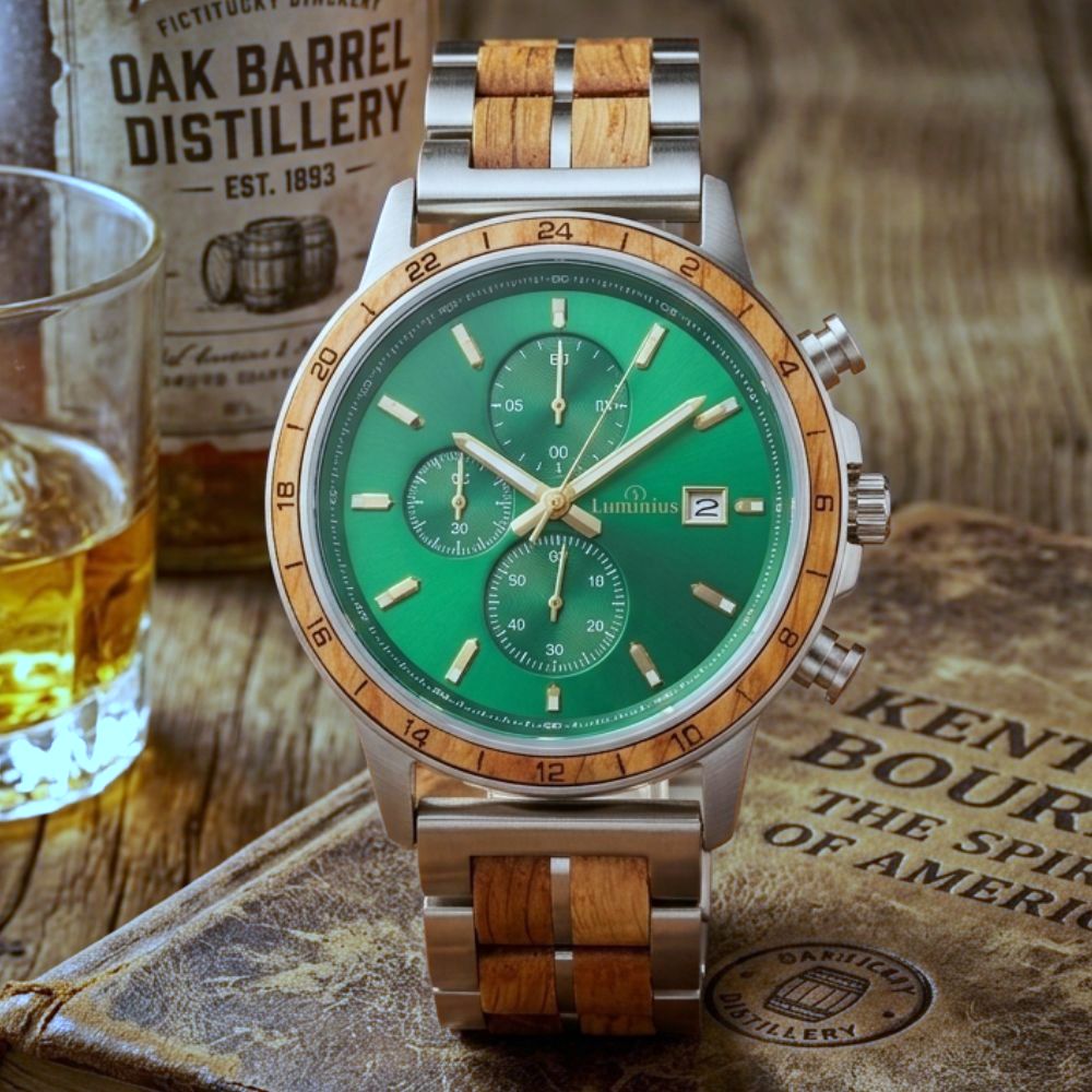 The Emerald Oak Men's Wood Watch