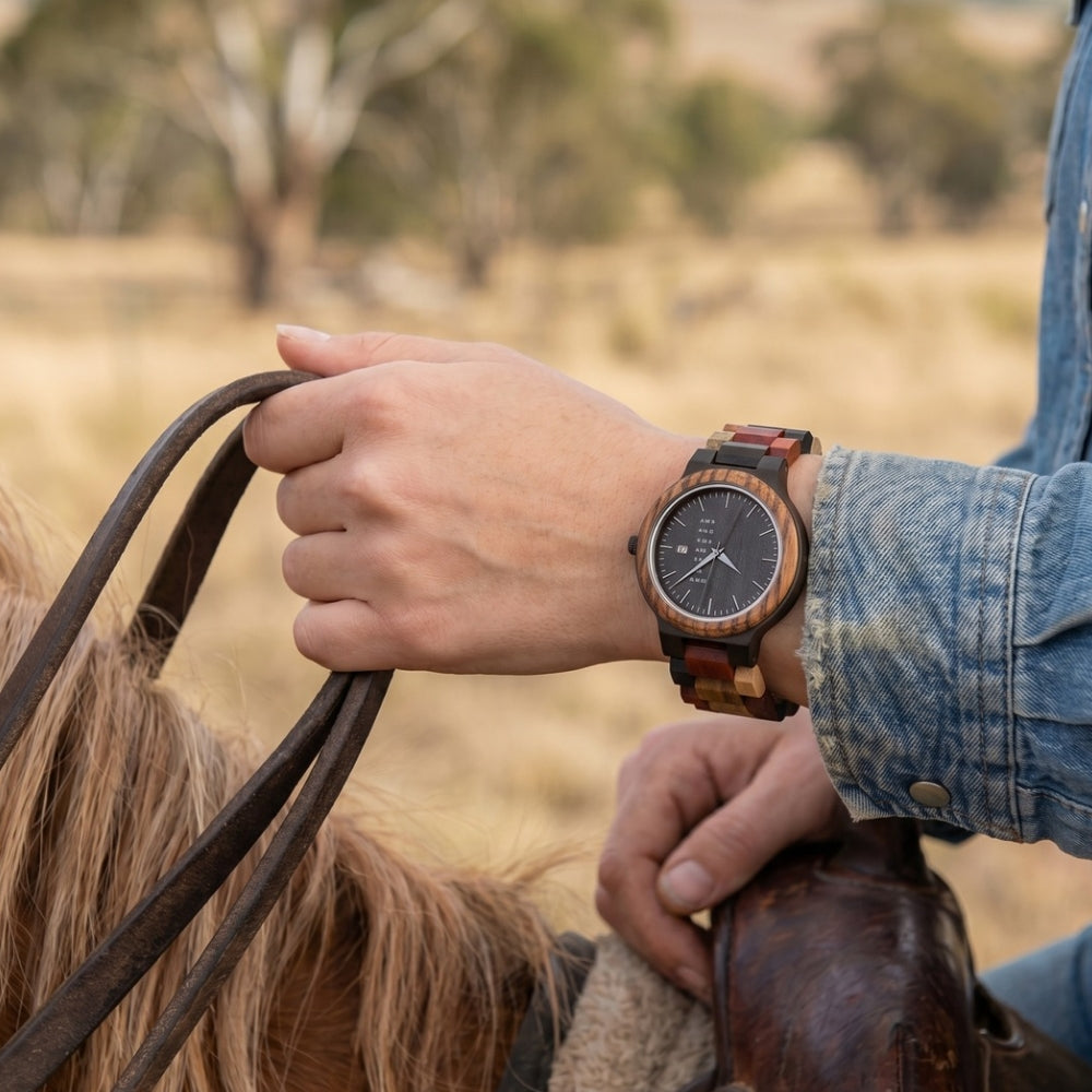 The Saddler Women's Wood Watch