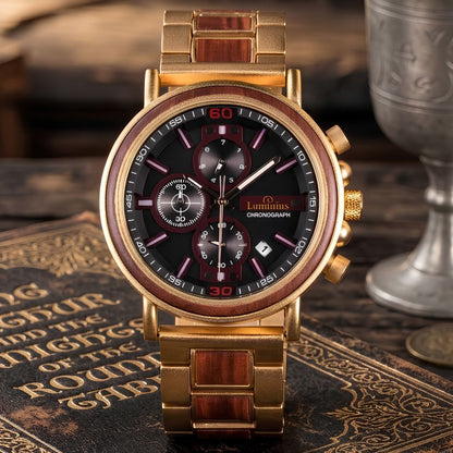 The Camelot Men's Wood Watch