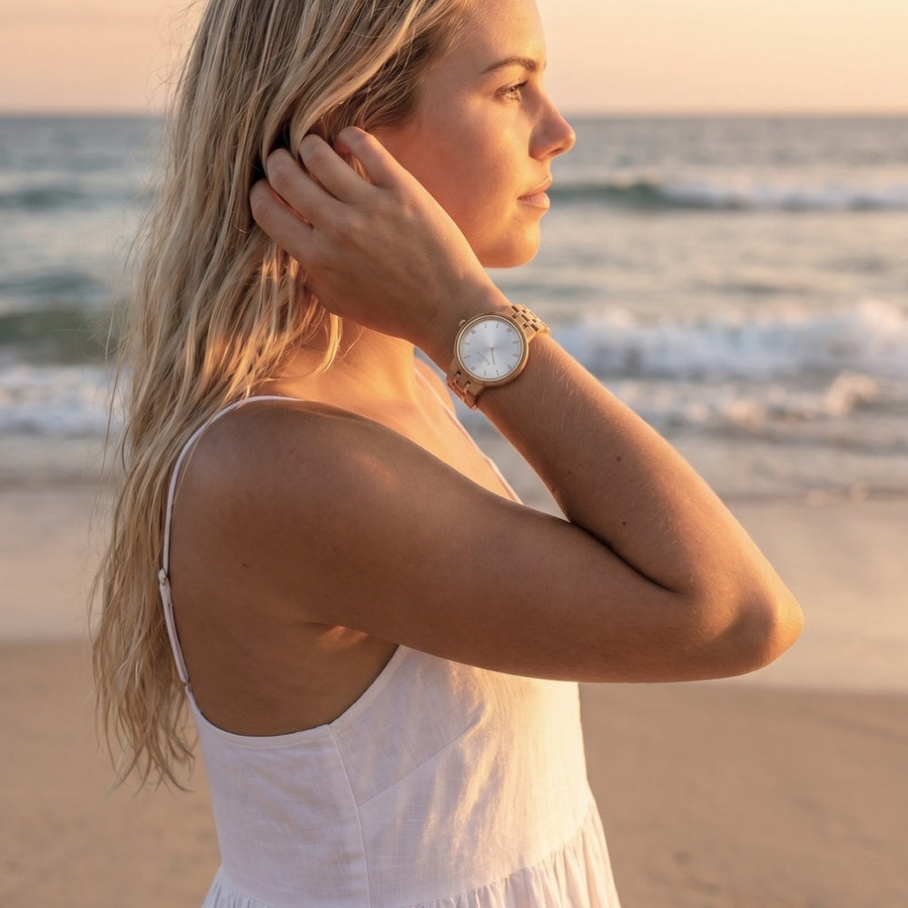 The Daisy Women's Wood Watch