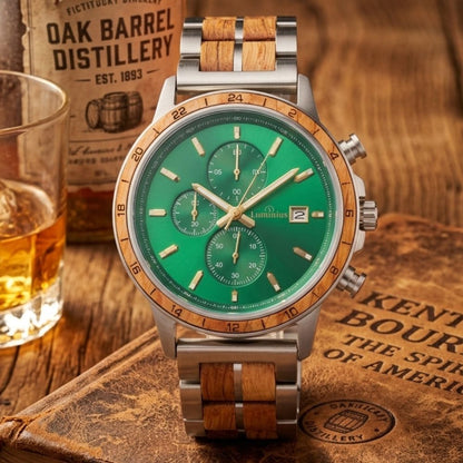 The Emerald Oak Men's Wood Watch