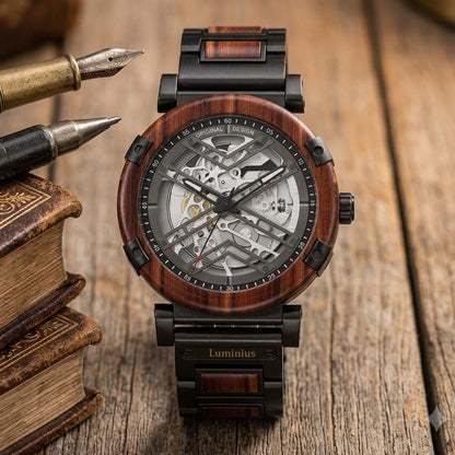 The La Rosa Men's Wood Watch