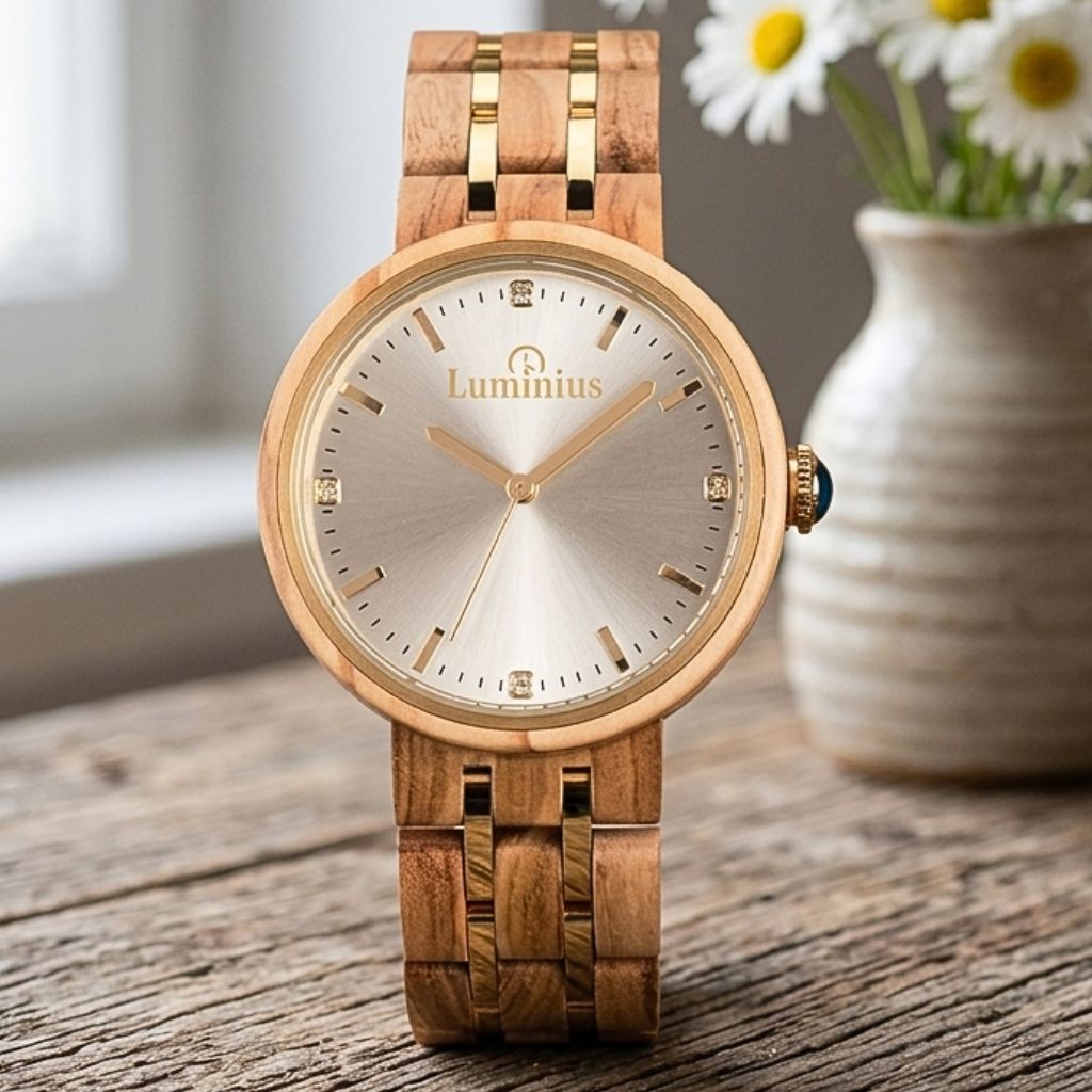 The Daisy Women's Wood Watch