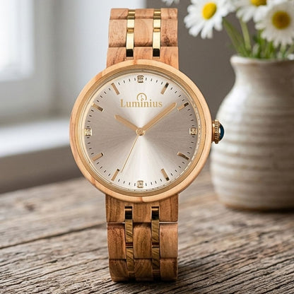 The Daisy Women's Wood Watch